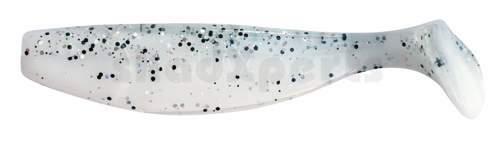 000310B008 Jankes 4" (ca. 11,0 cm) reinweiss / klar salt´n pepper Glitter