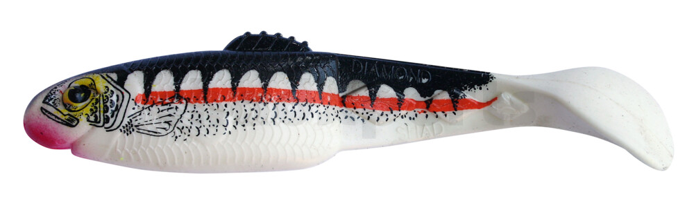 001413001Z Diamond Shad NATURE 5" (ca. 13,5 cm) reinweiss / Zander