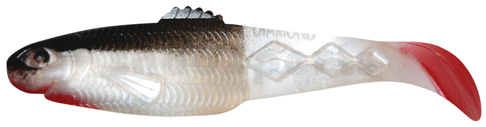 001413008 Diamond Shad 5" (ca. 13,5 cm) perlweiss / schwarz