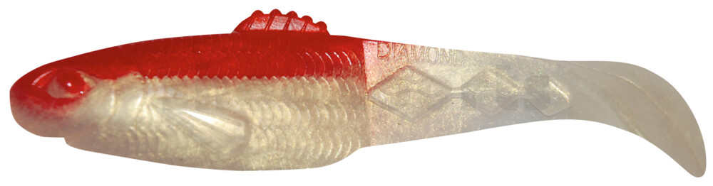 001413027 Diamond Shad 5" (ca. 13,5 cm) goldperl / rot