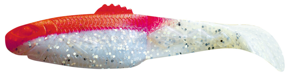 001413045 Diamond Shad 5" (ca. 13,5 cm) blauperl-Glitter / rot