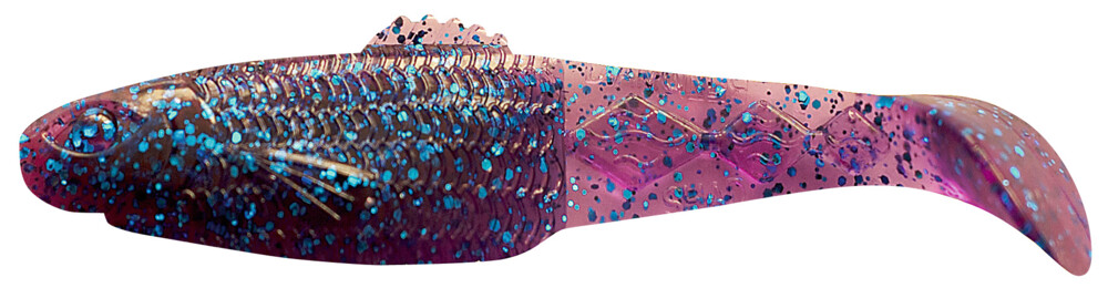 001413110 Diamond Shad 5" (ca. 13,5 cm) violett-transparent-Glitter