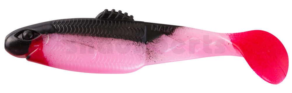 001413154 Diamond Shad 5" (ca. 13,5 cm) bubblegum / schwarz