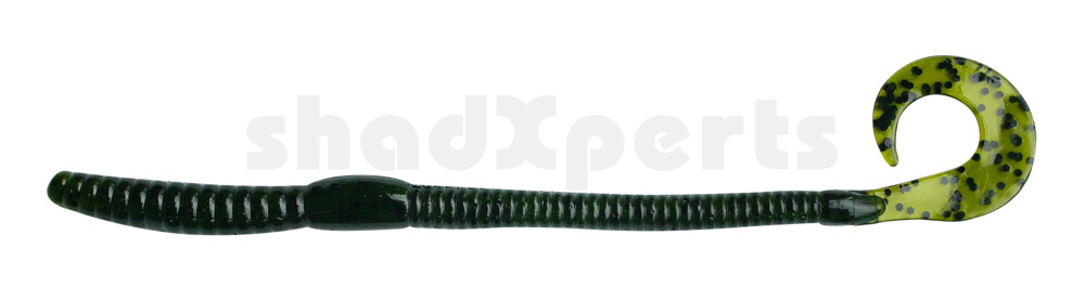 0021705 Ringgrub(Huchenzopftwister) 6" (ca. 16 cm) Watermelon-Glitter