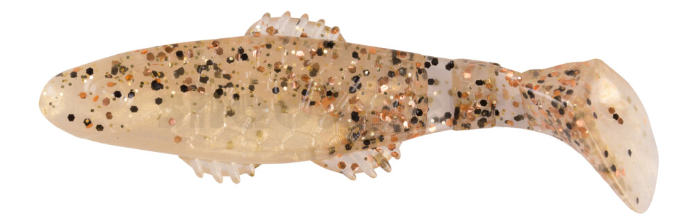 001008B001 Killer Shad 3" (ca. 8,0 cm) goldperl / Desert-Sand