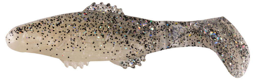001008B004 Killer Shad 3" (ca. 8,0 cm) perlweiss / klar salt´n pepper Glitter