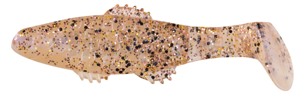 001008B309 Killer Shad 3" (ca. 8,0 cm) blauperl / klar kupfer, schwarz Glitter