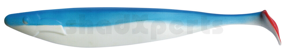 000430006 Megalodon 12" (ca. 30,0 cm) reinweiss / blau