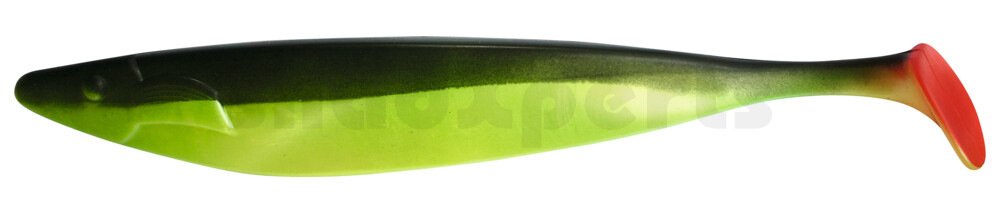 000430082 Megalodon 12" (ca. 30,0 cm) perlgrün / schwarz