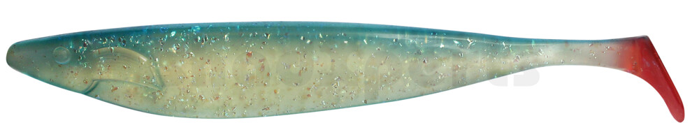 000430085 Megalodon 12" (ca. 30,0 cm) kristall-Mylar Glitter-blau