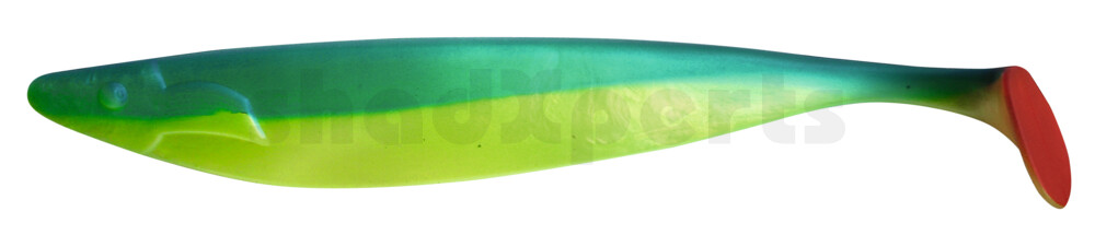 000430093 Megalodon 12" (ca. 30,0 cm) perlgrün / blau