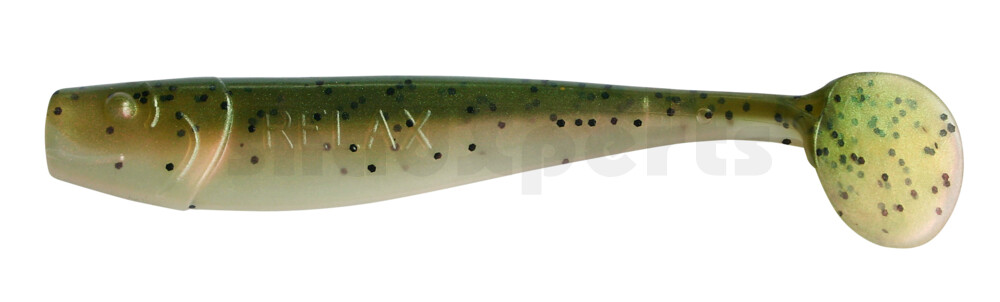 002014B003 King-Shad 5" (ca. 14,0cm) perl / dunkelgrün Glitter (Rainbow)