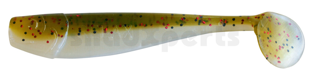 002011B089 King-Shad 4" (ca. 11,0 cm) blauperl  / Kaulbarsch-multiglitter