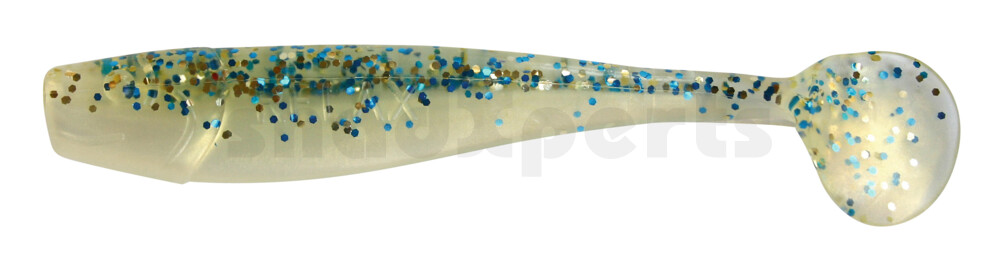 002011B099 King-Shad 4" (ca. 11,0 cm) goldperl / klar blau Glitter