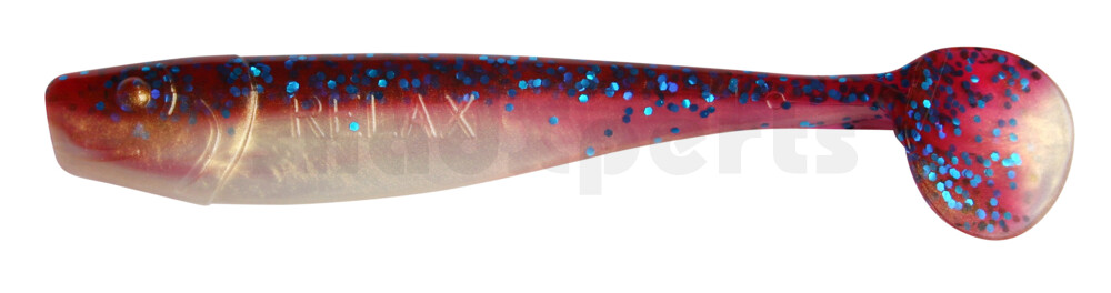 002014B103 King-Shad 5" (ca. 14,0cm) goldperl / cherry-blau Glitter