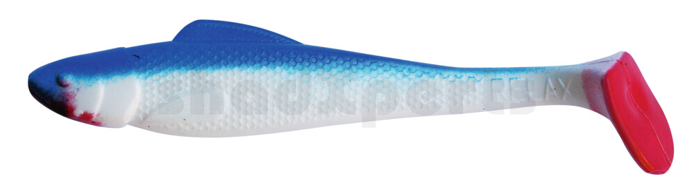 001711006 Ohio 4" (ca. 11,0 cm) reinweiss / blau