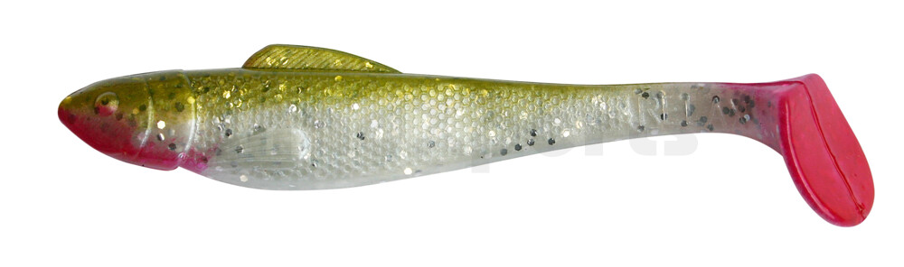 001713135 Ohio 5" (ca. 13 cm) perlweiss-Glitter / boddengrün