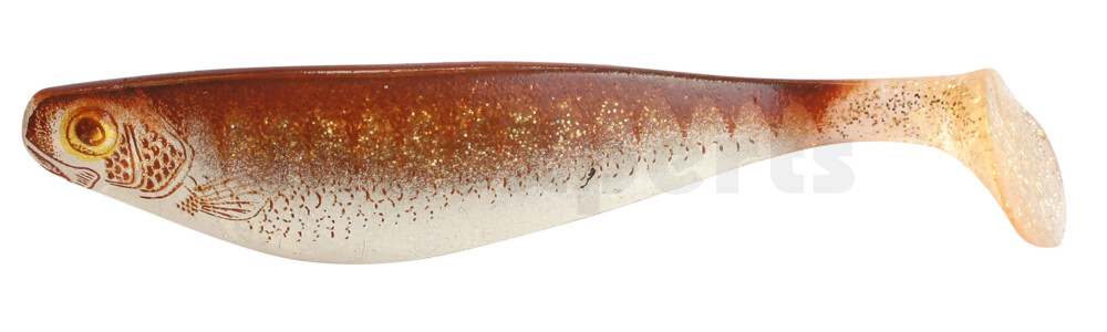 R423-077ZB USA Printer 9" (ca. 23,0 cm) klar gold Glitter / Zander braun / Bauch: weiß