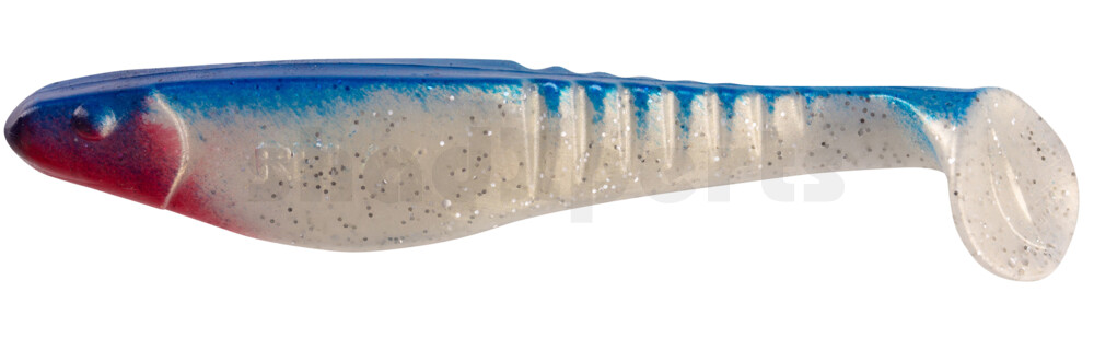 000812053 Shark 4" (ca. 11,0 cm) goldperl-Glitter / blau