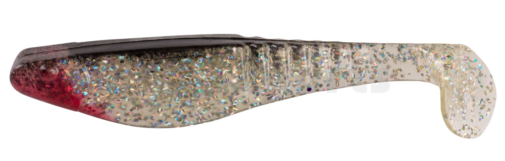 000812065 Shark 4" (ca. 11,0 cm) klar silber-Glitter / schwarz