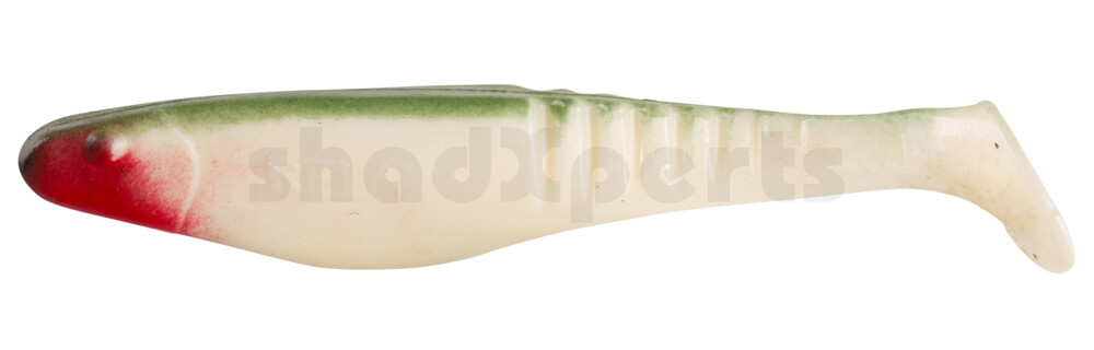 000812113 Shark 4" (ca. 11,0 cm) reinweiss / boddengrün