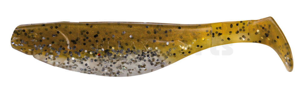 000212B111 Kopyto-River 4" (ca. 11,0 cm) klar silber Glitter / olivebraun-Glitter