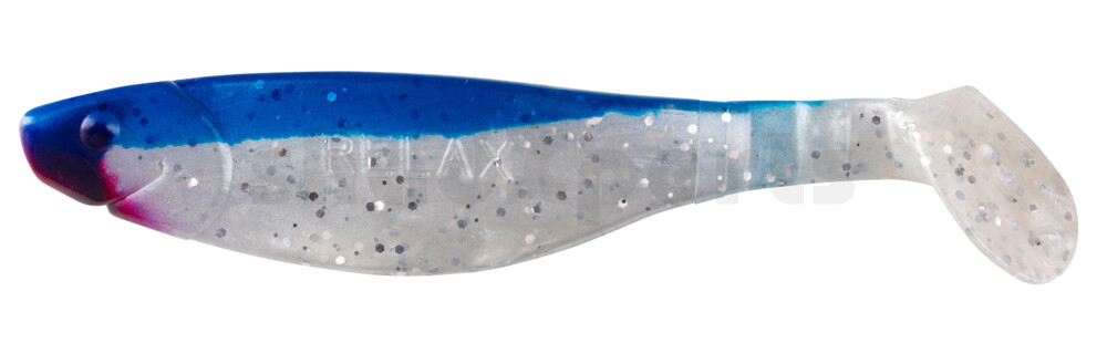 000212035 Kopyto-River 4" (ca. 11,0 cm) perlweiss-Glitter / blau