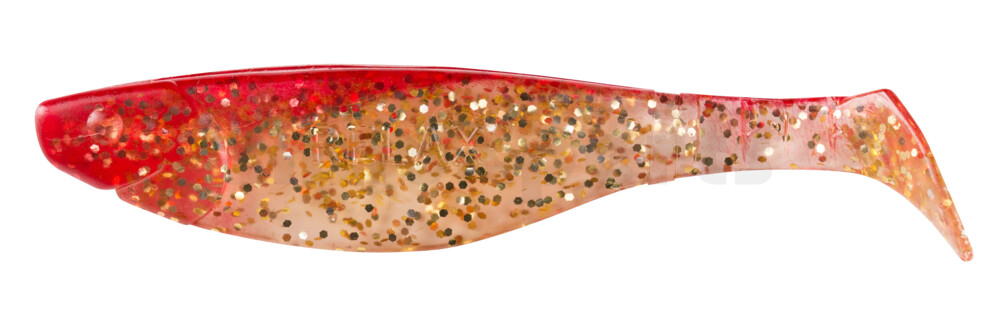 000212079 Kopyto-River 4" (ca. 11,0 cm) klar gold-Glitter / rot