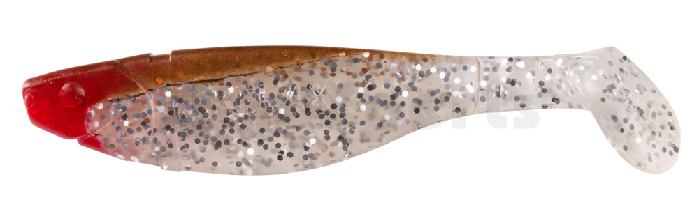 000212086 Kopyto-River 4" (ca. 11,0 cm) klar silber-Glitter / braun