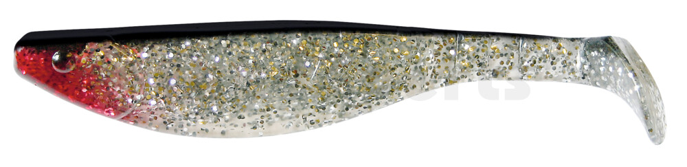 000216065 Kopyto-River 6" (ca. 16,0 cm) klar silber-Glitter / schwarz