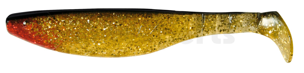 000216078 Kopyto-River 6" (ca. 16,0 cm) klar gold-Glitter / schwarz
