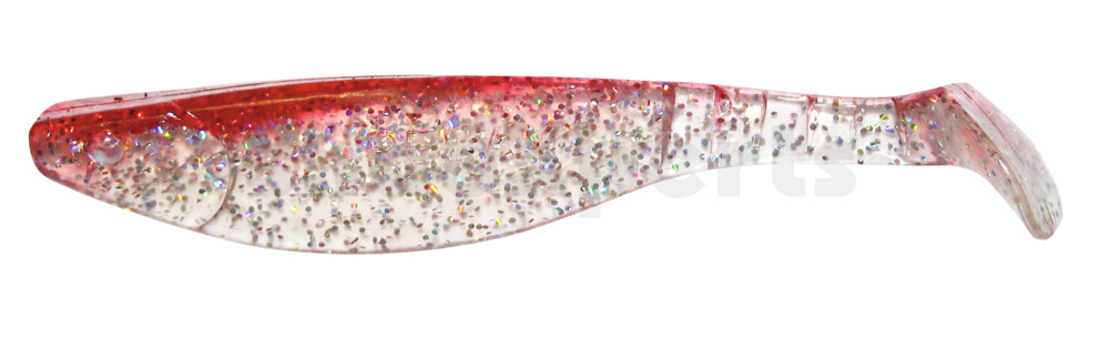 000216084 Kopyto-River 6" (ca. 16,0 cm) klar silber-Glitter / rot