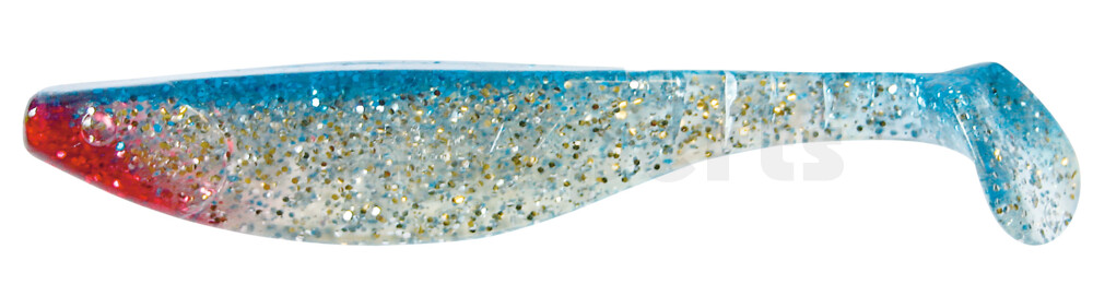 000216085 Kopyto-River 6" (ca. 16,0 cm) klar silber-Glitter / blau