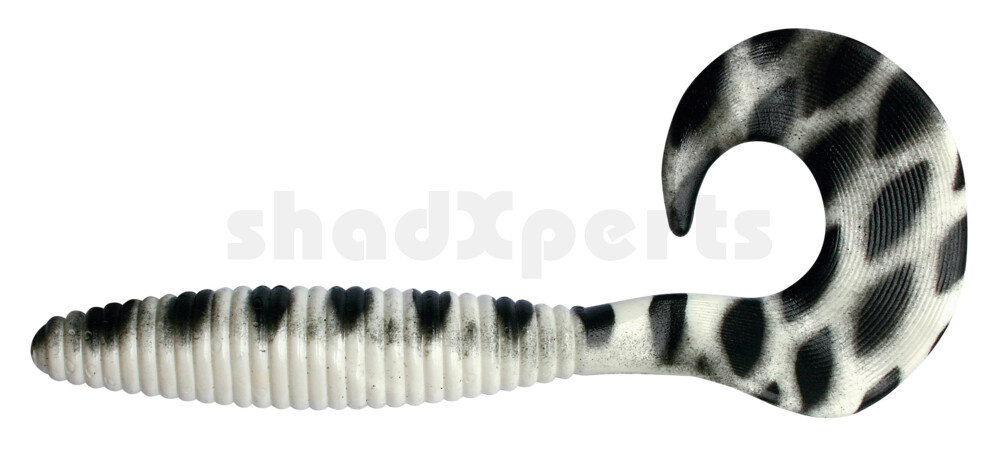 000617002A Magnum Twister 6" (ca. 16,0 cm) reinweiss / schwarz gestreift