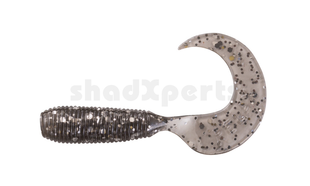 000604049 Twister 2" regulär (ca. 4,5 cm) rauch silber glitter