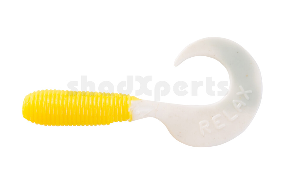 000604054 Twister 2" regulär (ca. 4,5 cm) gelb / reinweiss