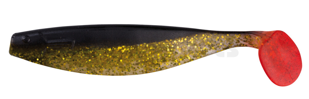 000416078 Xtra-Soft 6" (ca. 16,0 cm) klar gold-Glitter / schwarz