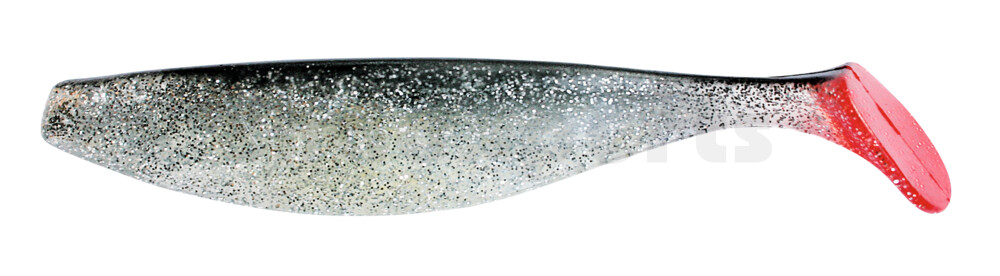 000418065 Xtra-Soft 7" (ca. 18,0 cm) klar silber-Glitter / schwarz