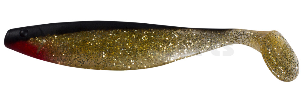 000423078 Xtra-Soft 9" (ca. 23,0 cm) klar gold-Glitter / schwarz