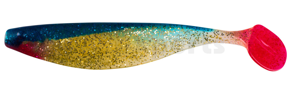 000423080 Xtra-Soft 9" (ca. 23,0 cm) klar gold-Glitter / blau