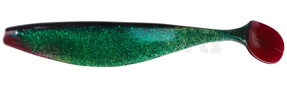 000423286 Xtra-Soft 9" (ca. 23,0 cm) klar grün-Jumboglitter  / schwarz