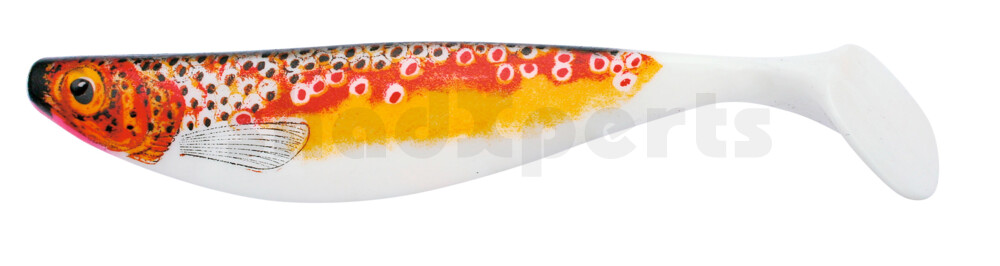 000423001F Xtra-Soft-Nature 9" (ca. 23,0 cm) reinweiss / Bachforelle