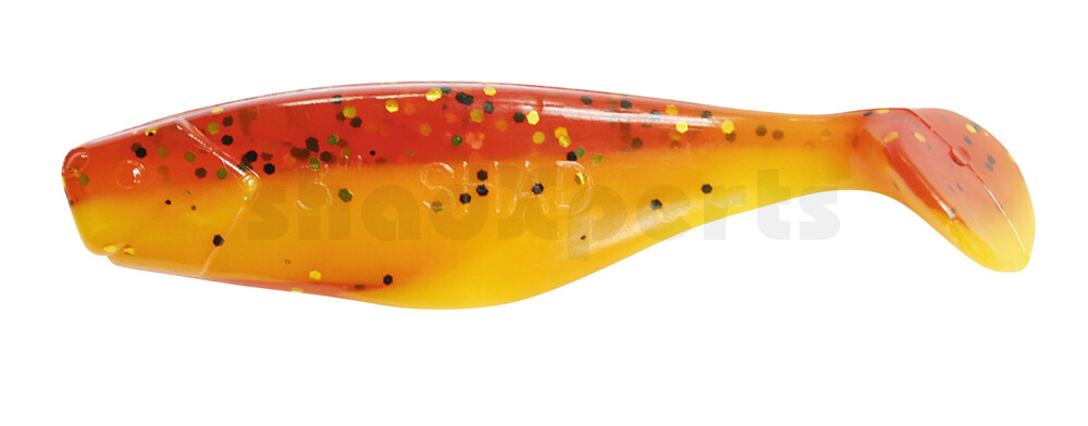 000408B017 Shad 3" (ca. 8,0 cm) gelb / motoroil Glitter