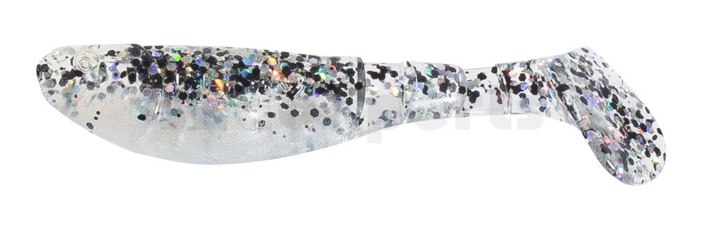 000207B004 Kopyto-Classic 2,5" (ca.7,0 cm) perlweiss / klar salt´n pepper Glitter