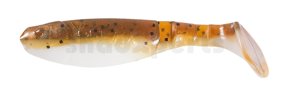 000207B072 Kopyto-Classic 2,5" (ca.7,0 cm) reinweiss / olivebraun-Glitter