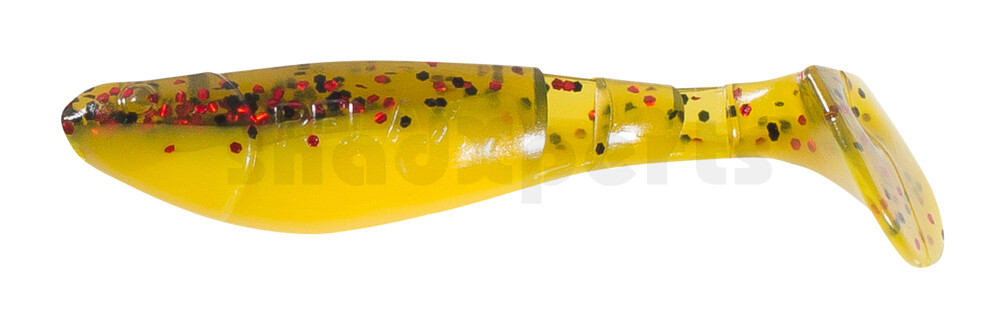 000207B092 Kopyto-Classic 2,5" (ca.7,0 cm) gelb / Watermelon Glitter