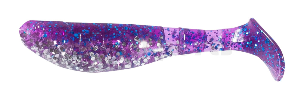 000207B314 Kopyto-Classic 2,5" (ca.7,0 cm) klar silber Glitter / violett-electric blue Glitter