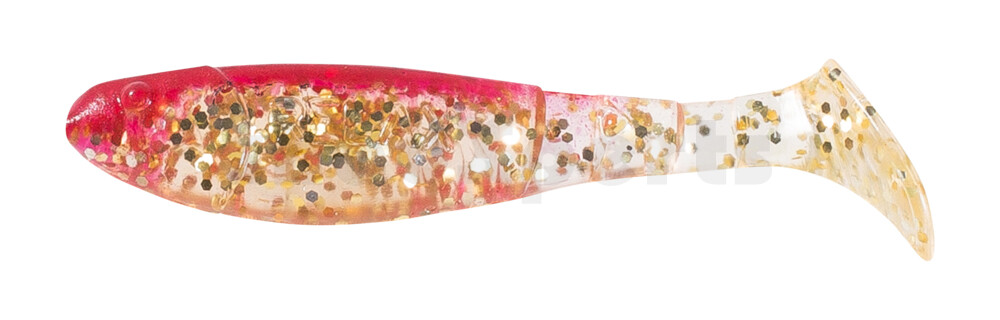 000207079 Kopyto-Classic 2,5" (ca.7,0 cm) klar gold-Glitter / rot