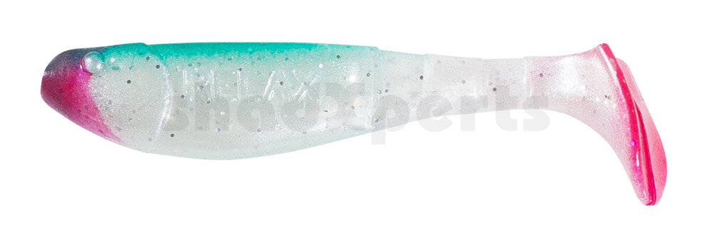 000207140 Kopyto-Classic 2,5" (ca.7,0 cm) perlweiss-Glitter / türkis