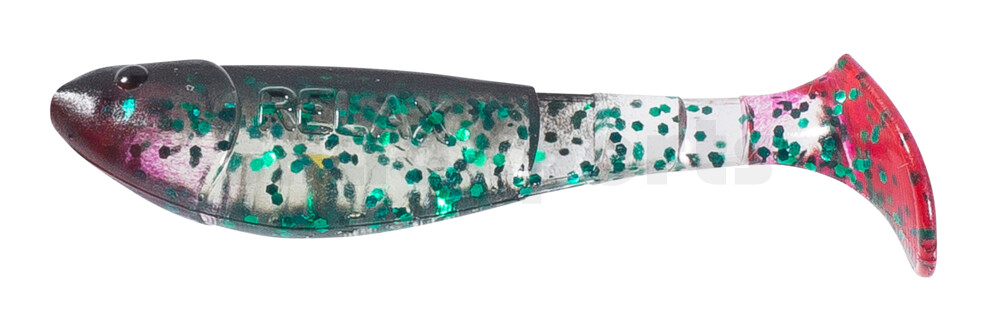 000207286 Kopyto-Classic 2,5" (ca.7,0 cm) klar grün-Jumboglitter  / schwarz